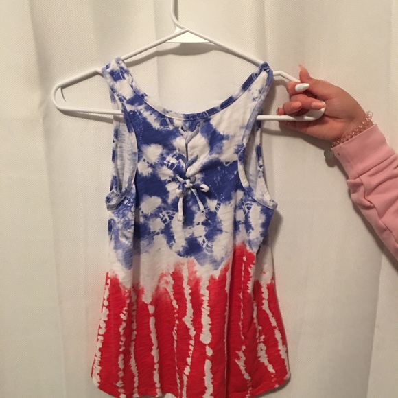 Red, white, and blue girls tank top - Picture 2 of 4